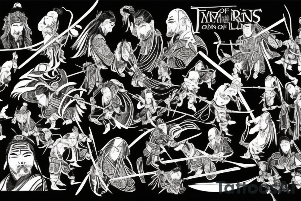 Samurai lord of the rings tattoo idea