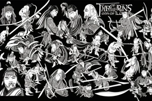 Samurai lord of the rings tattoo idea