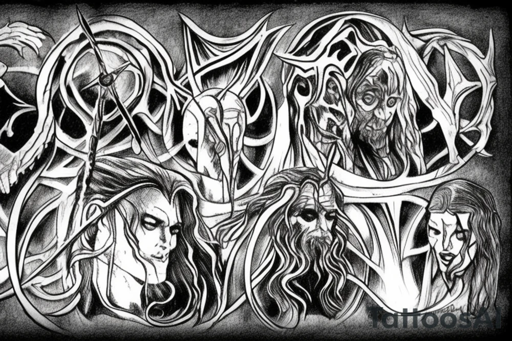 Lord of the rings wraith tattoo idea