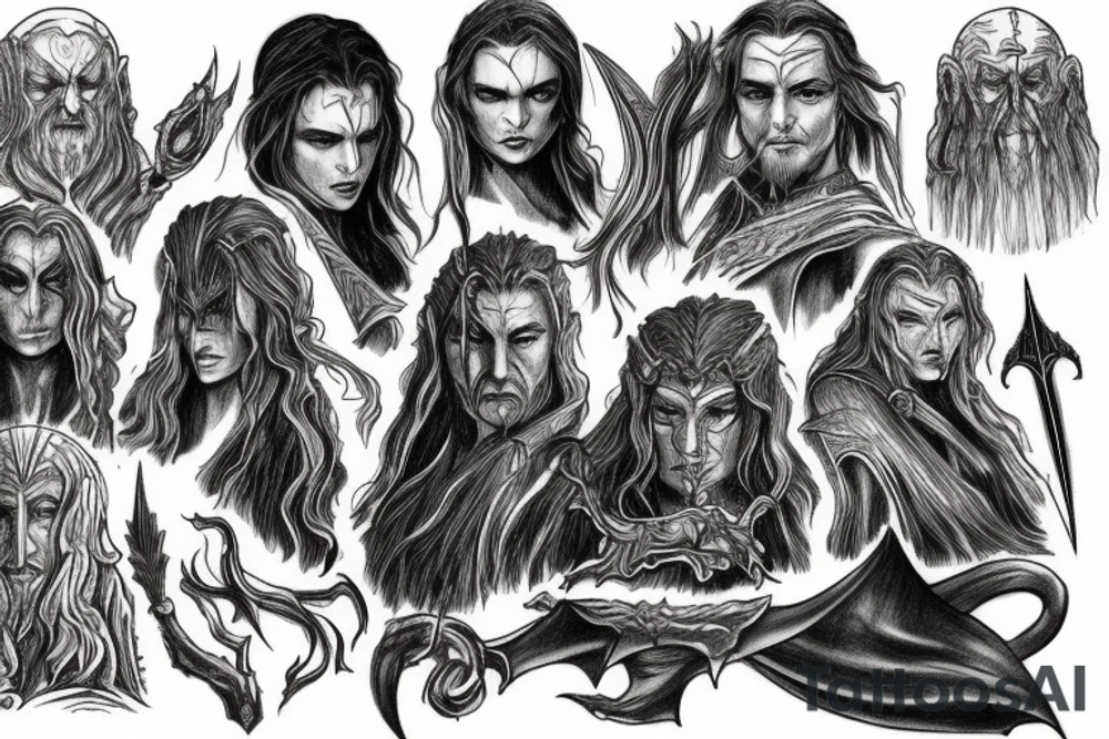 Lord of the rings wraith tattoo idea