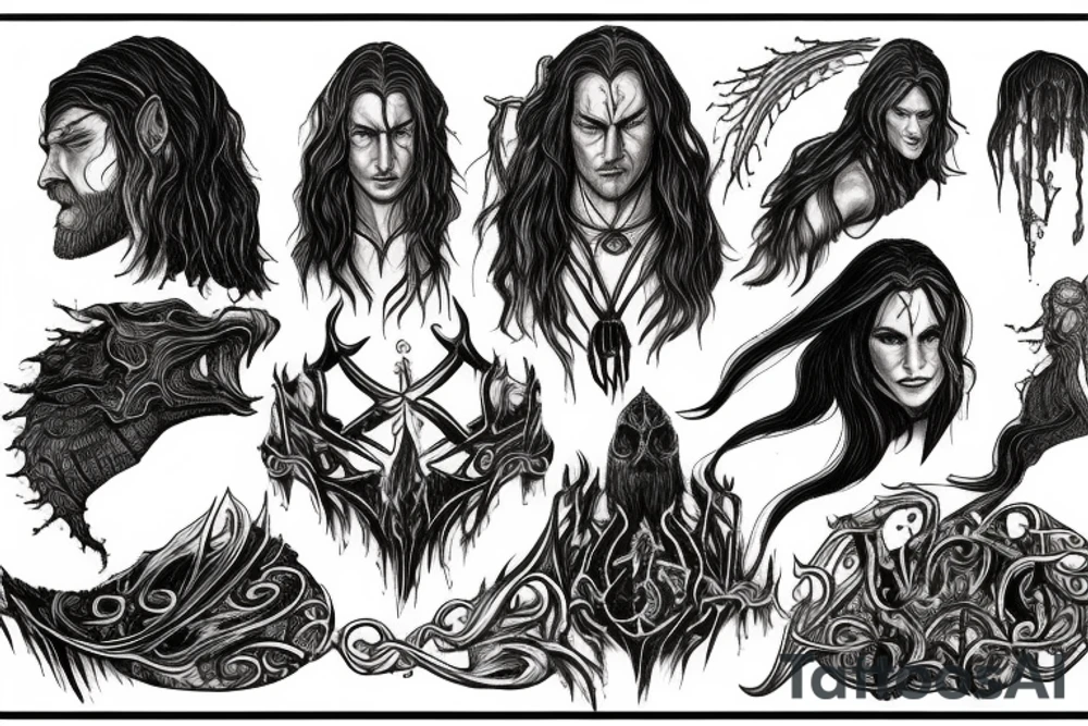 Lord of the rings wraith tattoo idea