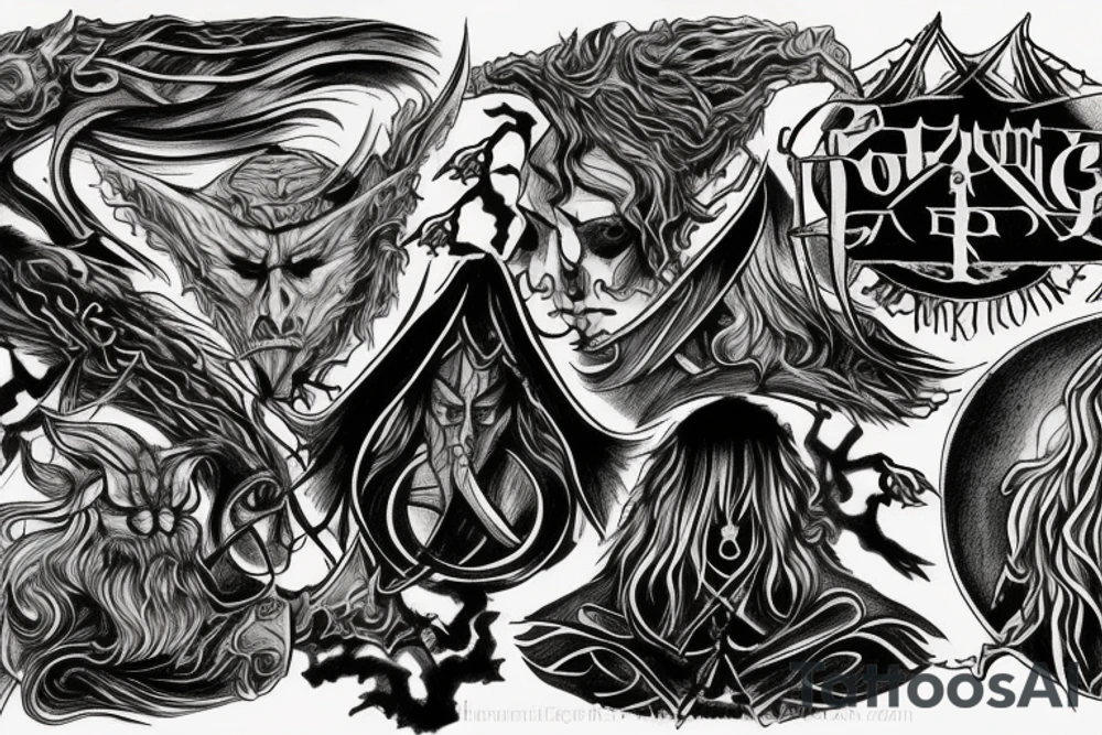 Lord of the rings wraith tattoo idea