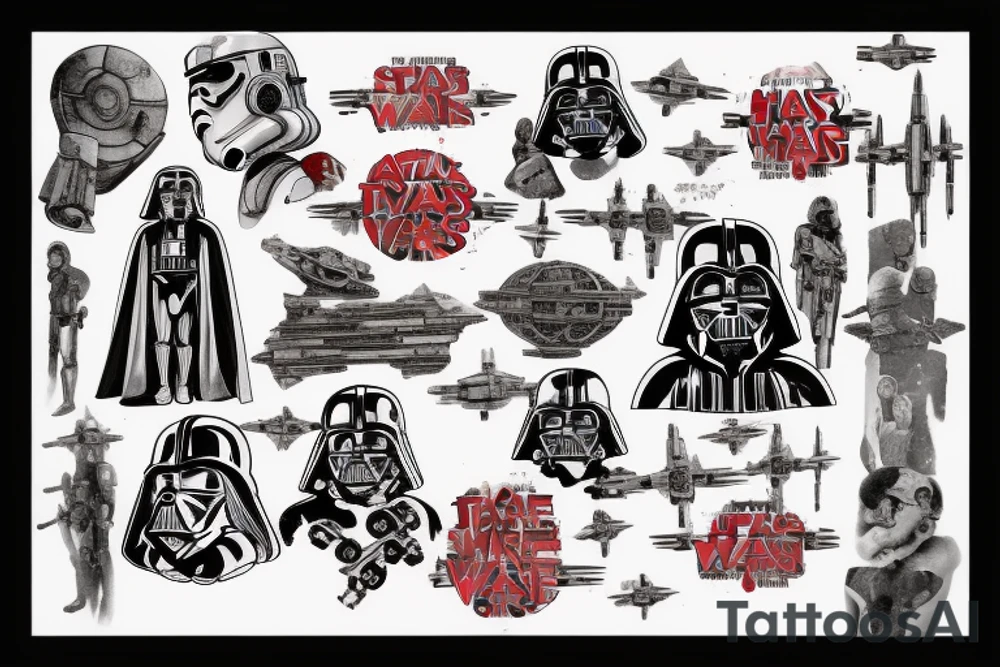 Star wars red tattoo idea