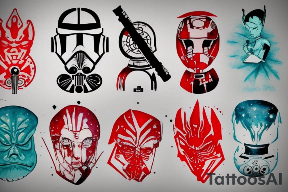 Star wars red tattoo idea