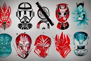 Star wars red tattoo idea