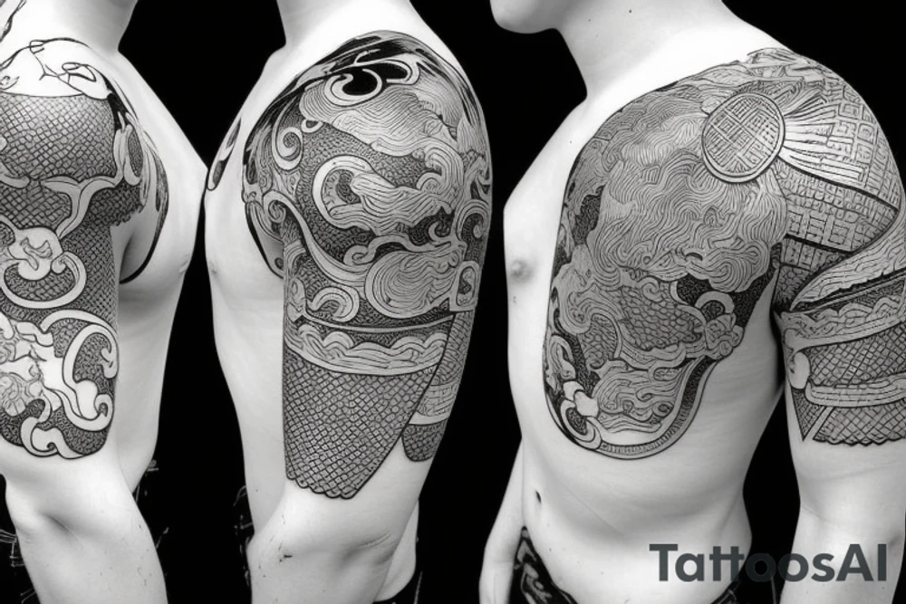 Samurai on horse tattoo idea