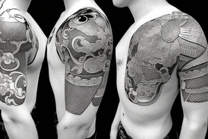 Samurai on horse tattoo idea