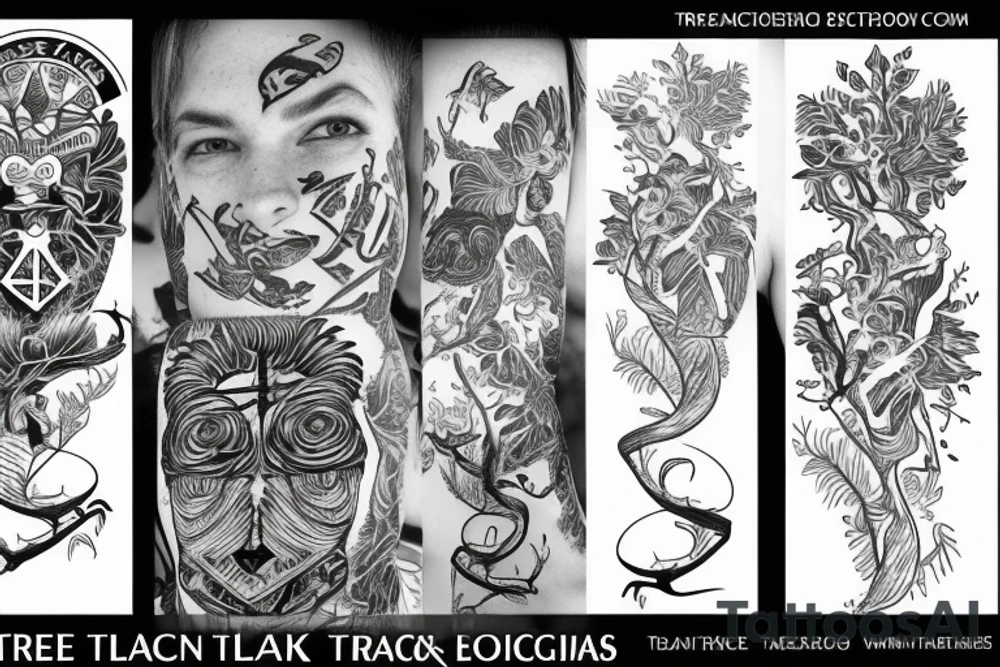 Treeline tattoo idea