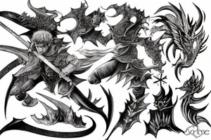 Dragonslayer from berserk anime tattoo idea
