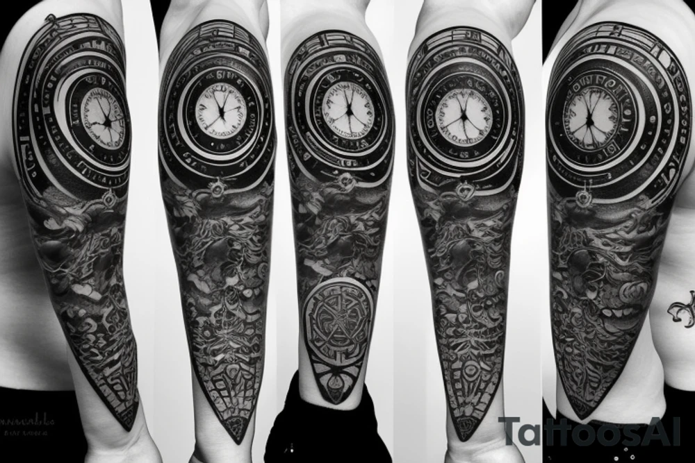 pocketwatch tattoo idea
