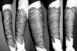 Bass guitar wrapped with vines tattoo idea
