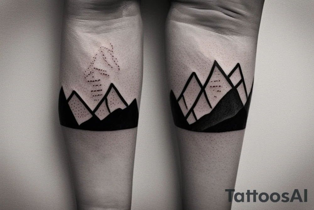 simple and meaningful tattoo idea for you could be a small, minimalist mountain range. Mountains represent strength, resilience, and stability. They can serve as a reminder to remain grounded and calm when facing challenges or experiencing anger. A simple, continuous line drawing of a mountain range or a geometric interpretation can make it both masculine and subtle. tattoo idea
