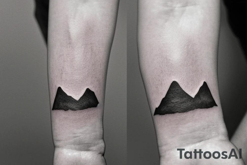 simple and meaningful tattoo idea for you could be a small, minimalist mountain range. Mountains represent strength, resilience, and stability. They can serve as a reminder to remain grounded and calm when facing challenges or experiencing anger. A simple, continuous line drawing of a mountain range or a geometric interpretation can make it both masculine and subtle. On the bicep tattoo idea