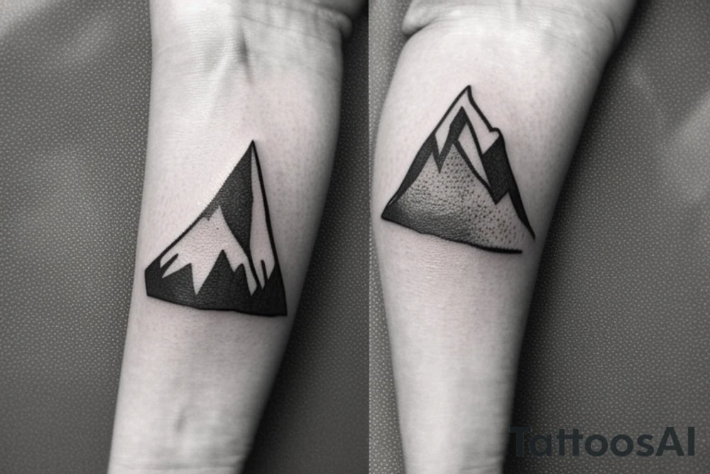 simple and meaningful tattoo idea for you could be a small, minimalist mountain range. Mountains represent strength, resilience, and stability. They can serve as a reminder to remain grounded and calm when facing challenges or experiencing anger. A simple, continuous line drawing of a mountain range or a geometric interpretation can make it both masculine and subtle. On the bicep. No shading tattoo idea