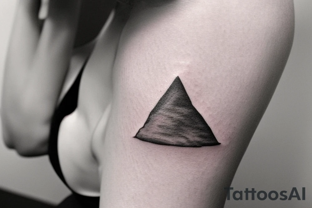 simple and meaningful tattoo idea for you could be a small, minimalist mountain range. Mountains represent strength, resilience, and stability. They can serve as a reminder to remain grounded and calm when facing challenges or experiencing anger. A simple, continuous line drawing of a mountain range or a geometric interpretation can make it both masculine and subtle. On the bicep. No shading or fill tattoo idea