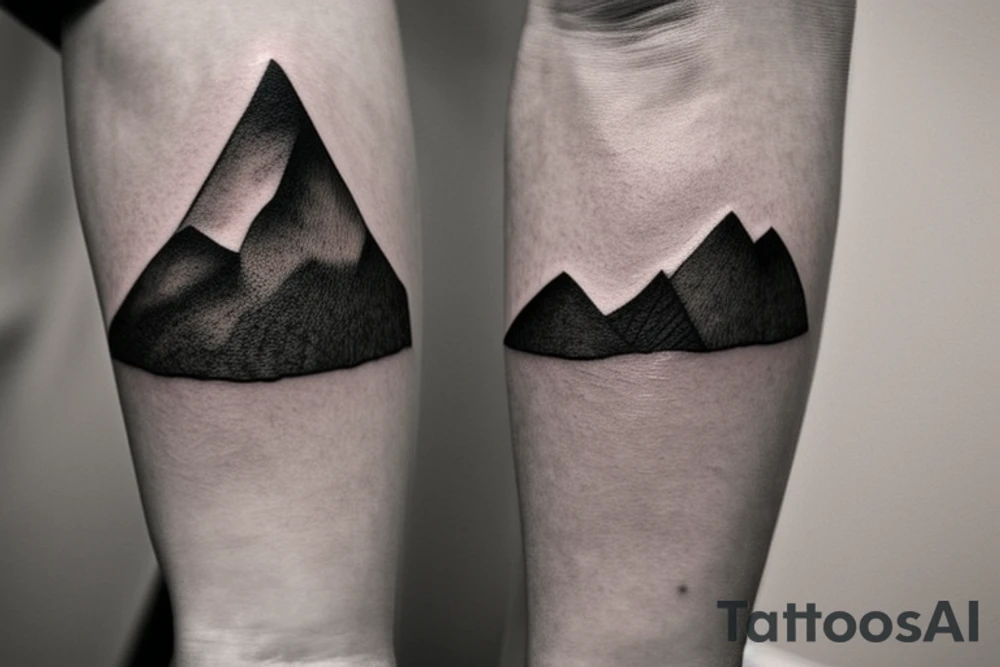 simple and meaningful tattoo idea for you could be a small, minimalist mountain range. Mountains represent strength, resilience, and stability. They can serve as a reminder to remain grounded and calm when facing challenges or experiencing anger. A simple, continuous line drawing of a mountain range or a geometric interpretation can make it both masculine and subtle. On the bicep. No shading or fill tattoo idea