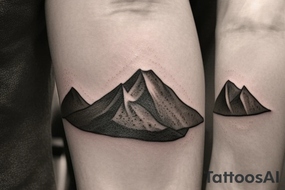 simple and meaningful tattoo idea for you could be a small, minimalist mountain range. Mountains represent strength, resilience, and stability. They can serve as a reminder to remain grounded and calm when facing challenges or experiencing anger. A simple, continuous line drawing of a mountain range or a geometric interpretation can make it both masculine and subtle. On the bicep. No shading or fill tattoo idea