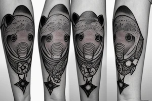 Cute Tapir tattoo idea