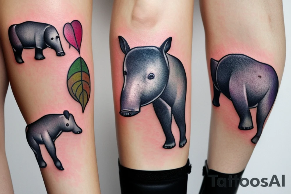 Cute Tapir tattoo idea