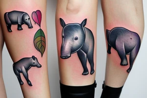 Cute Tapir tattoo idea