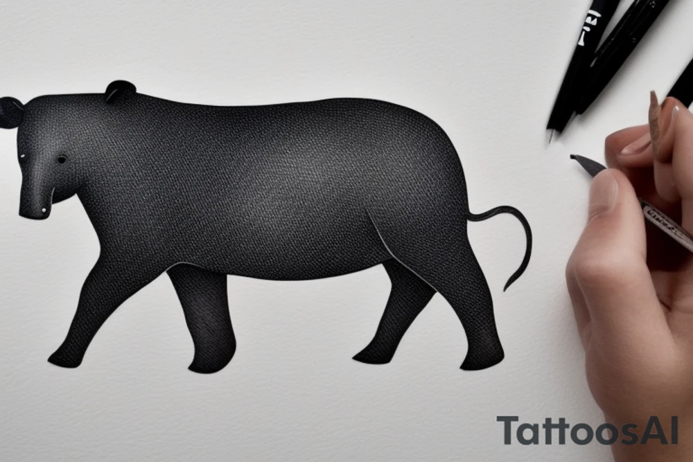 Tapir tattoo idea