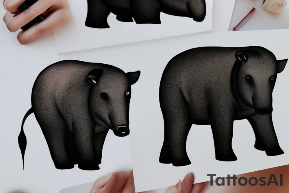 Tapir tattoo idea