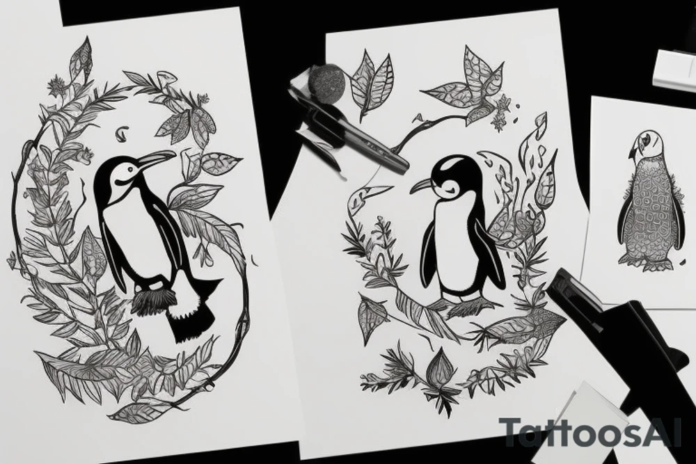 Penguin tattoo idea