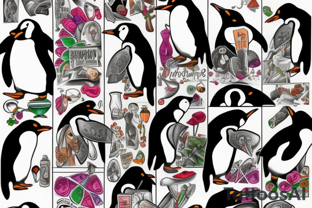 Penguin tattoo idea