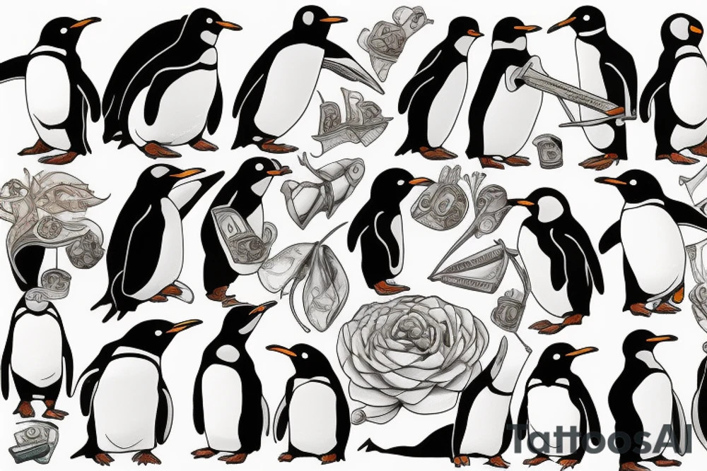 Penguin tattoo idea