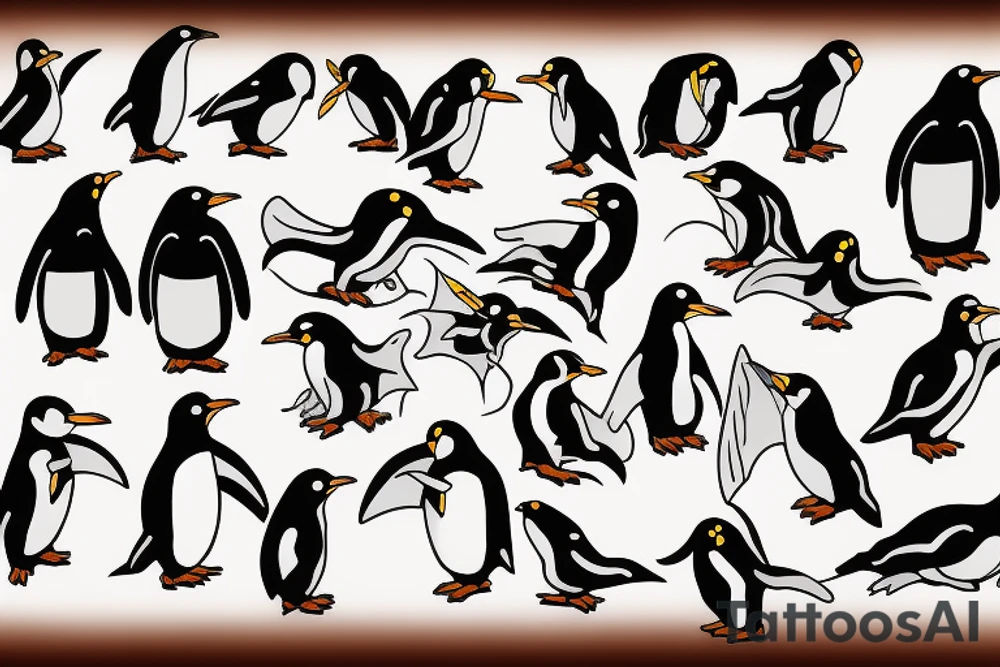 Penguin tattoo idea