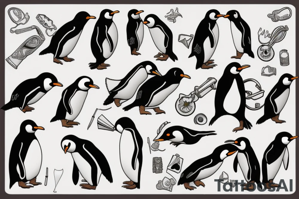 Penguin tattoo idea