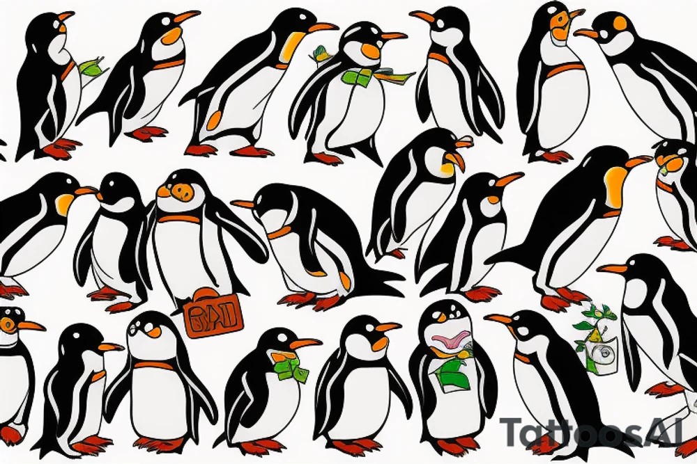 Penguin tattoo idea