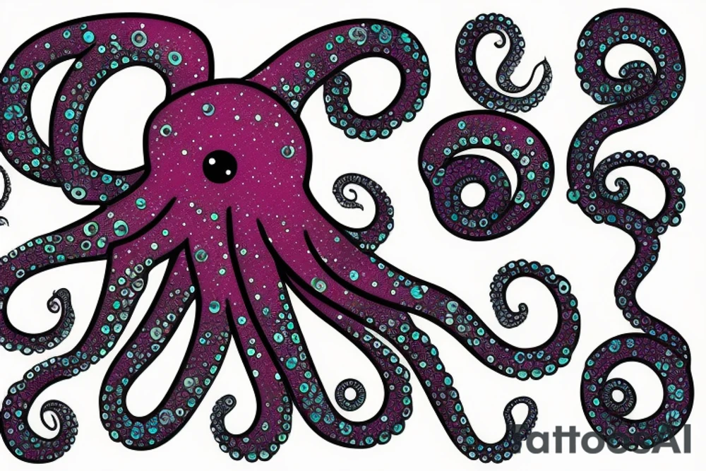 Big Sparkly Octopus tattoo idea