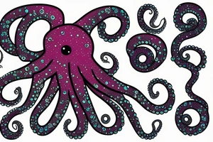 Big Sparkly Octopus tattoo idea