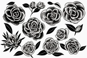 Camellia tattoo idea