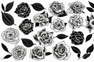 One Big Camellia tattoo idea