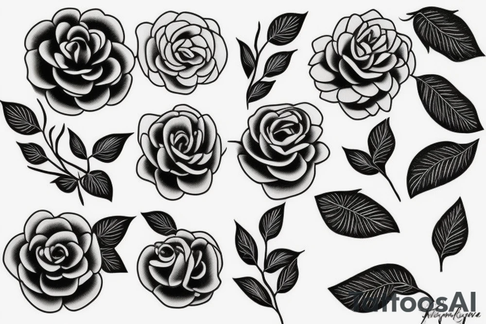 One Big Camellia tattoo idea