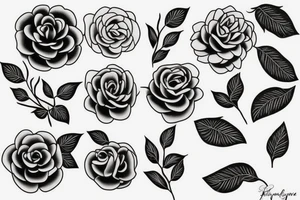 One Big Camellia tattoo idea