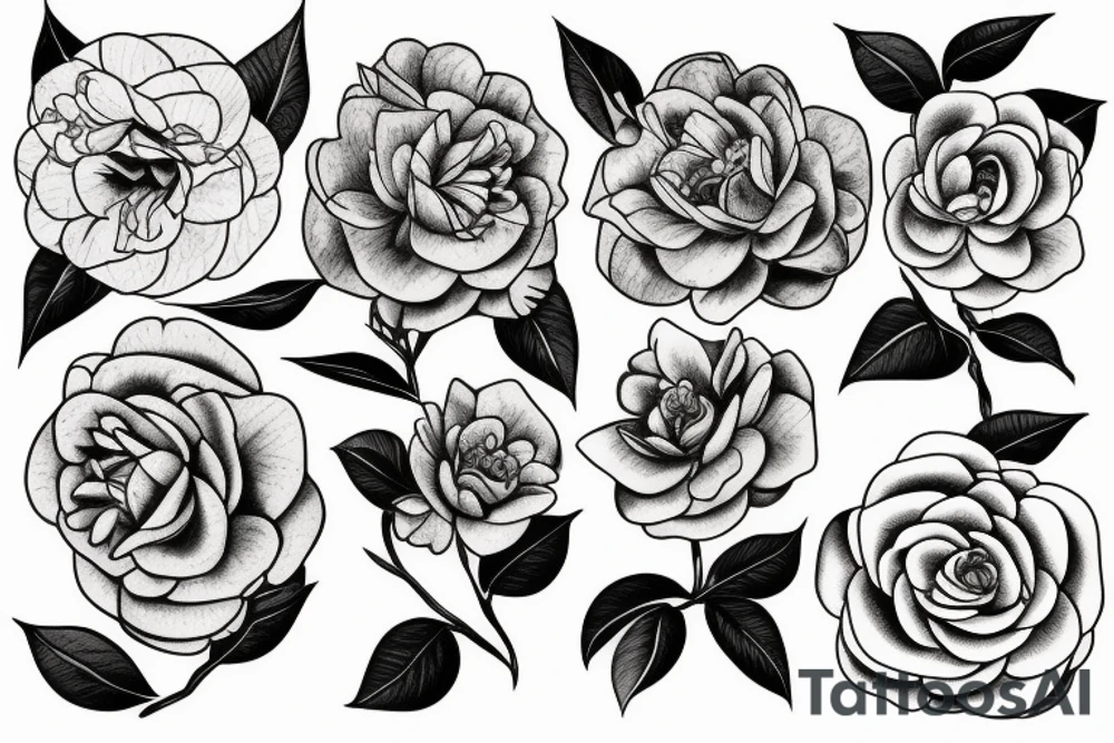 Camellia tattoo idea