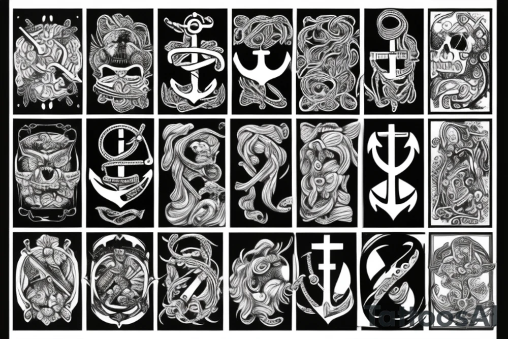 anchor family tattoo idea