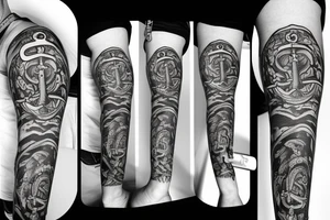 anchor family tattoo idea