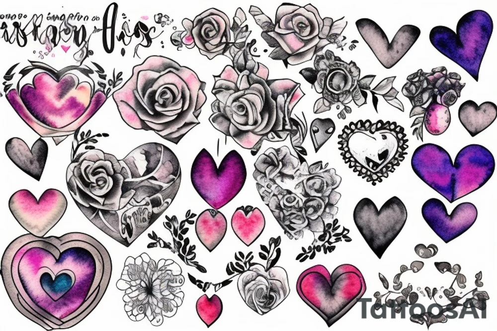 cover up heart tattoo idea
