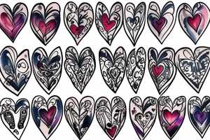 cover up heart tattoo idea