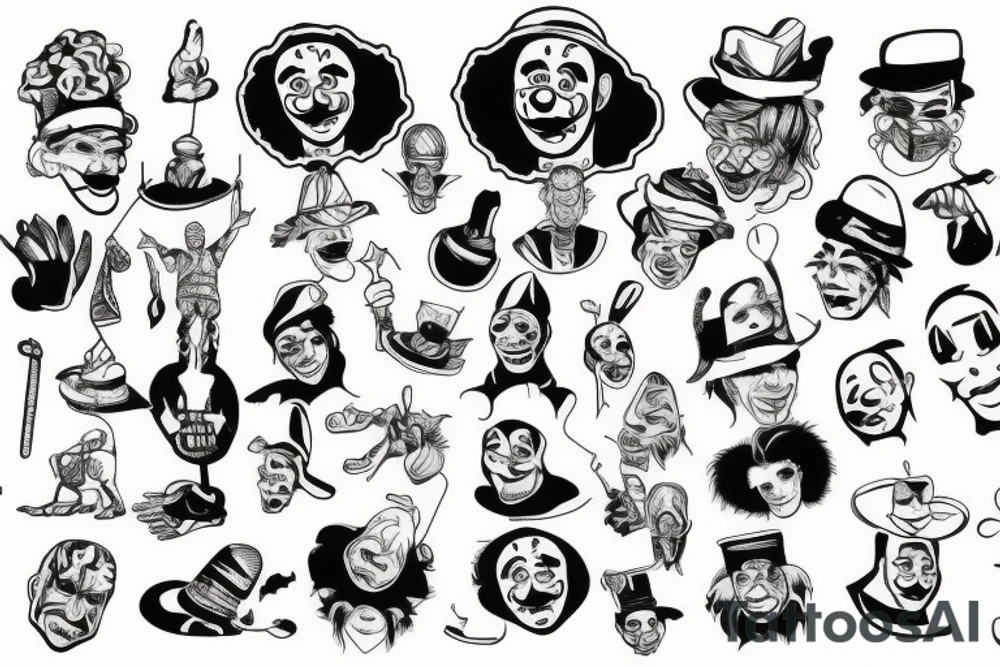 clown tattoo idea