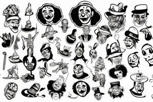 clown tattoo idea