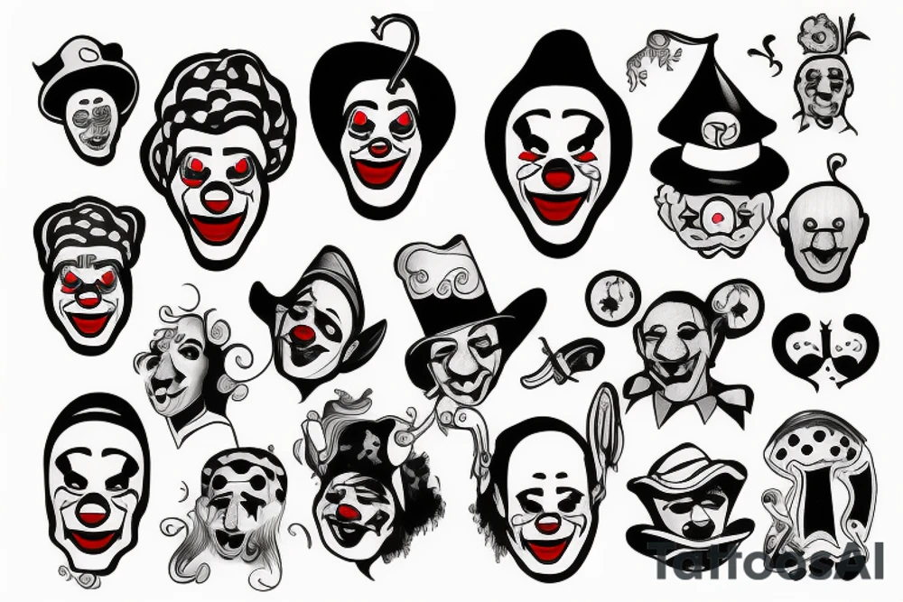 clown tattoo idea