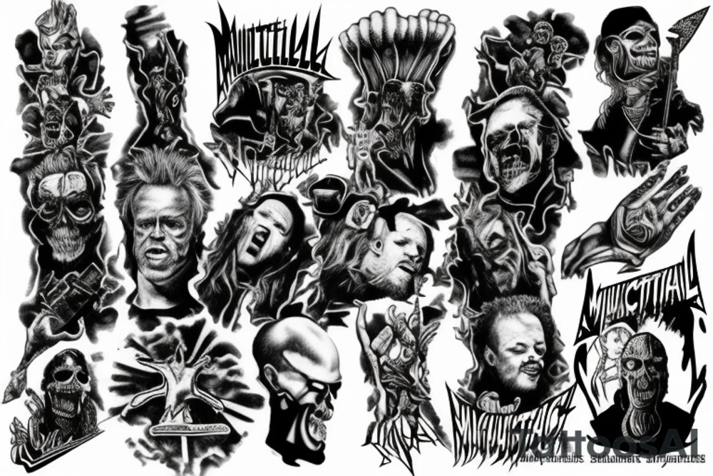 Metallica master of puppets tattoo idea