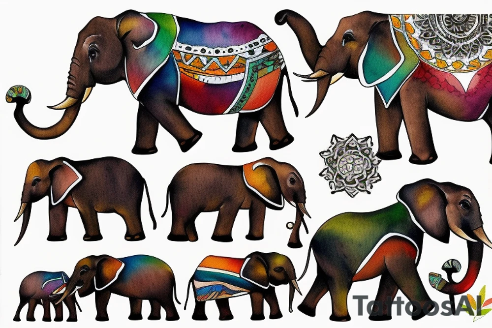 elephant africa tattoo idea