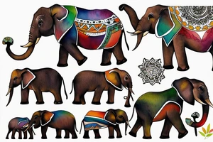 elephant africa tattoo idea