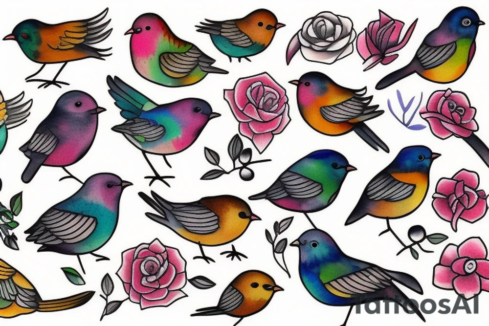 little bird tattoo idea